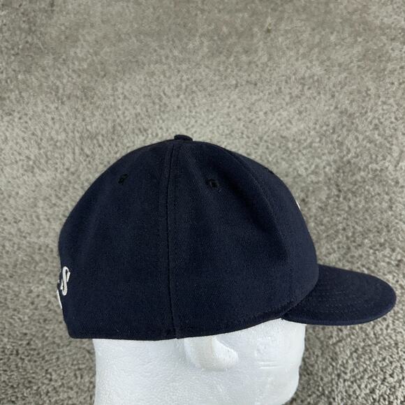 VTG New York Yankees New Era Hat Mens 7 1/2 Blue Fitted Baseball Cap 00s USA - Picture 6 of 11